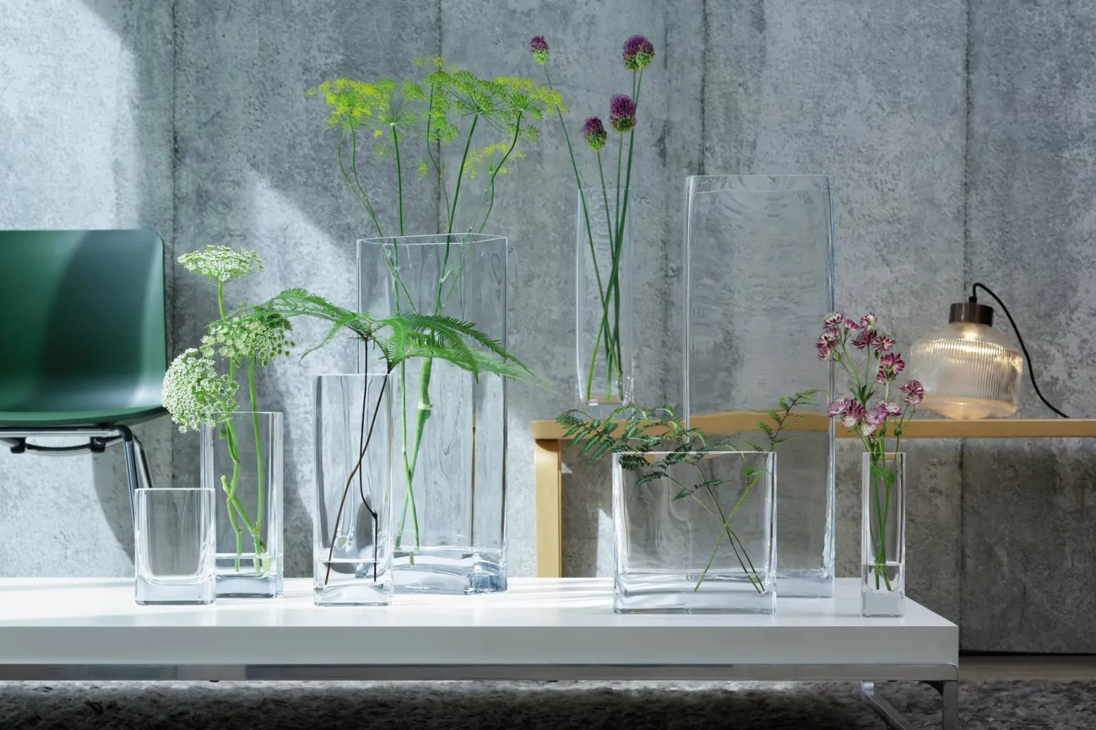 Recycled glassware that's sustainably packaged