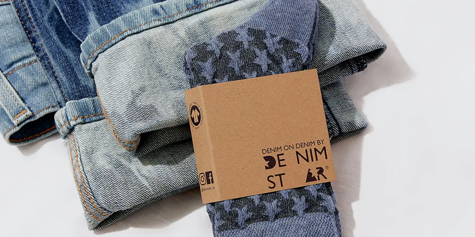 Soft and cosy denim-coloured socks to complement your favourite jeans 