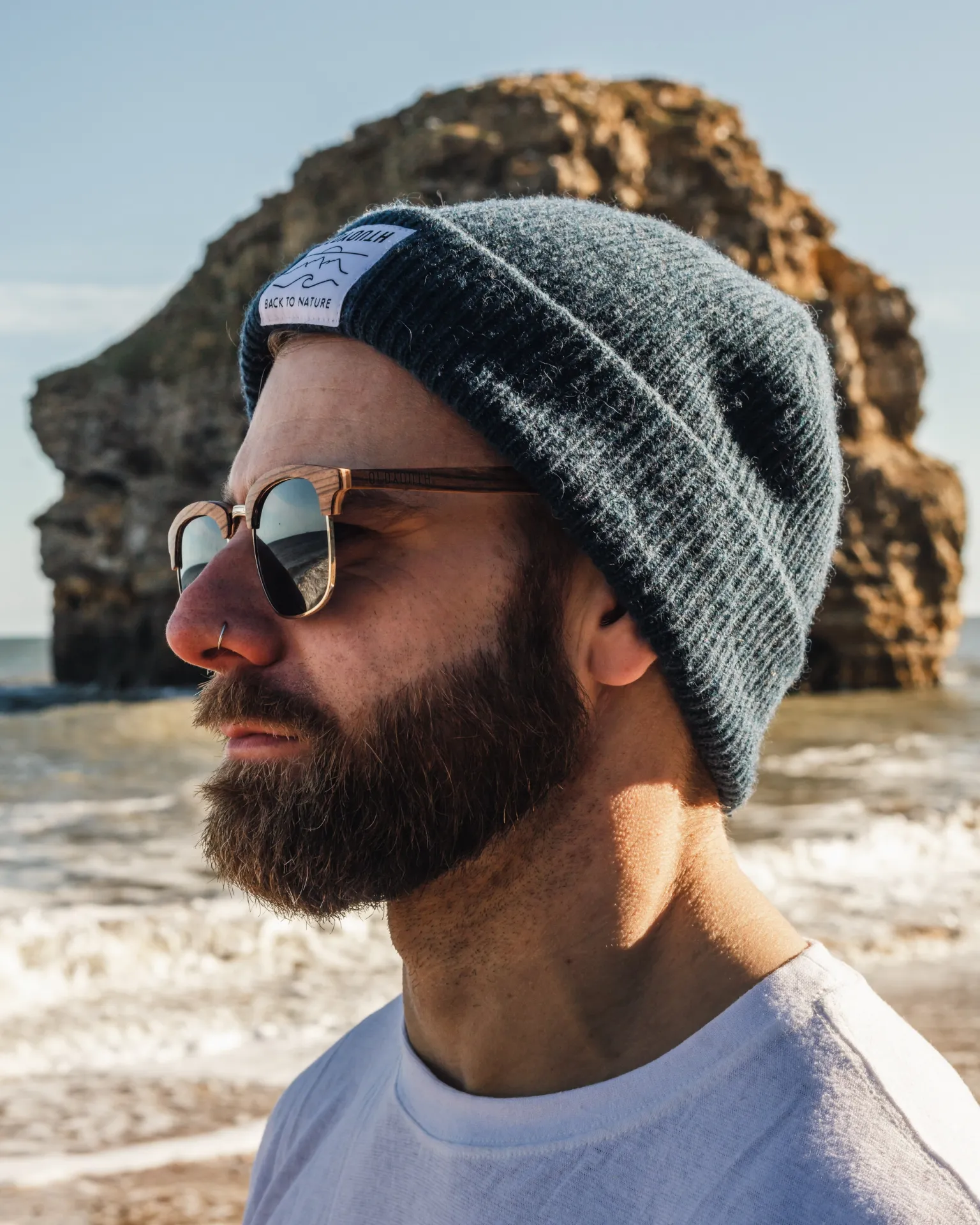 Natural, wooden sunglasses