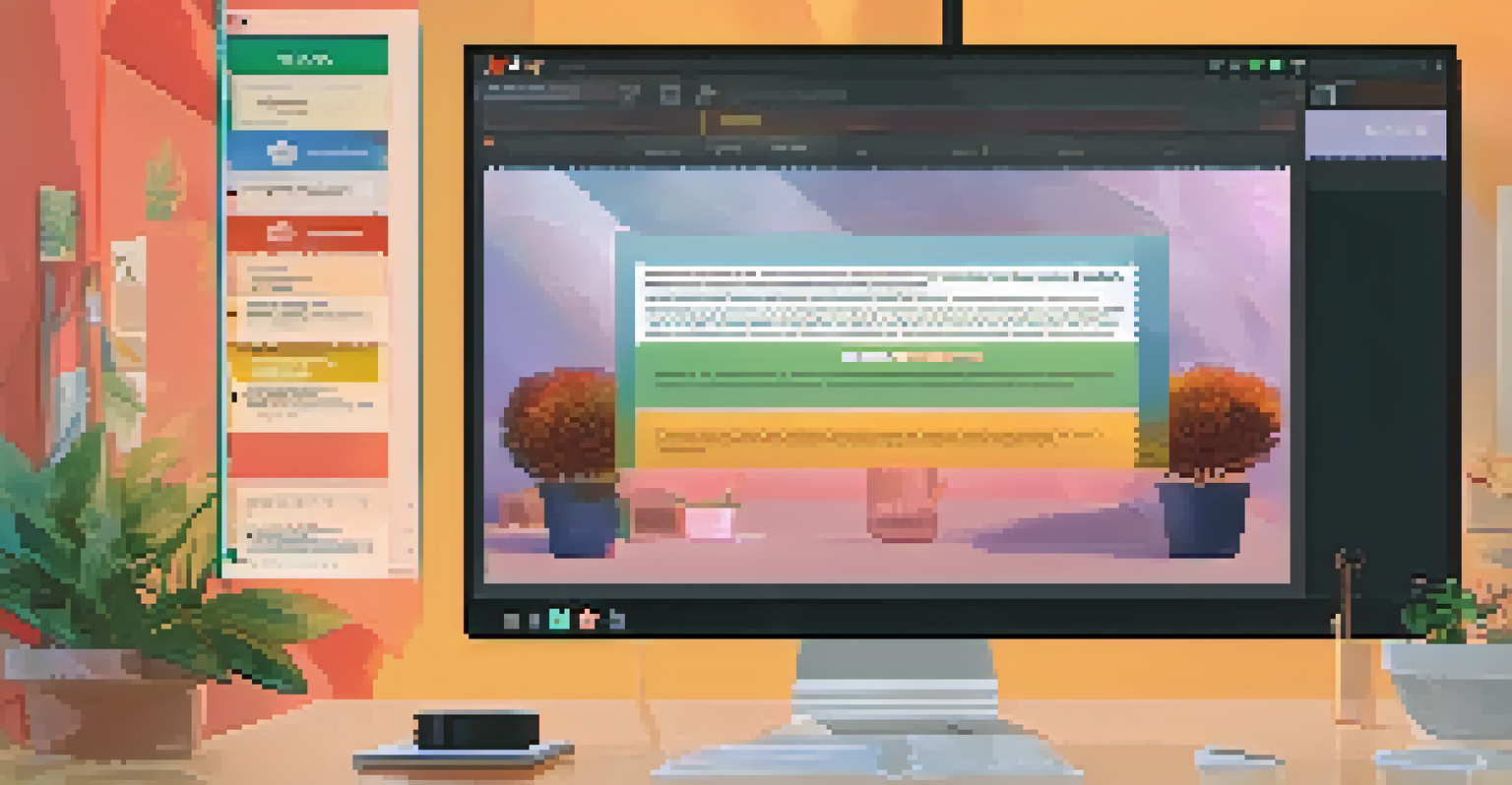 A close-up of a computer screen during an online workshop, displaying interactive elements and participants in small video windows.