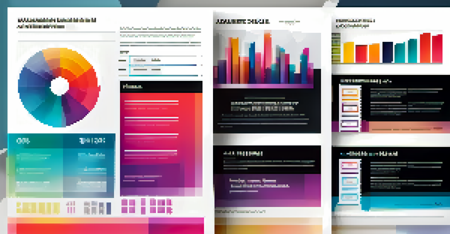 An infographic resume with colorful graphs and bars, emphasizing skills and achievements.