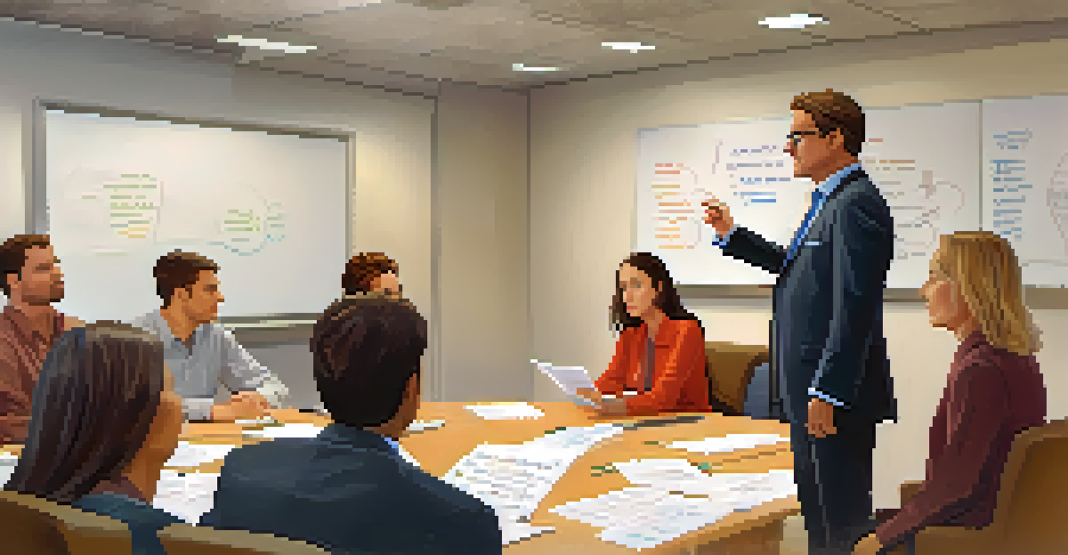 A compassionate leader mediating a conflict resolution session in a cozy meeting room.