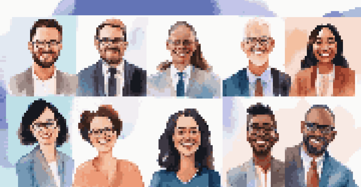 Participants in a virtual webinar engaged in discussion, displayed in a video call format.