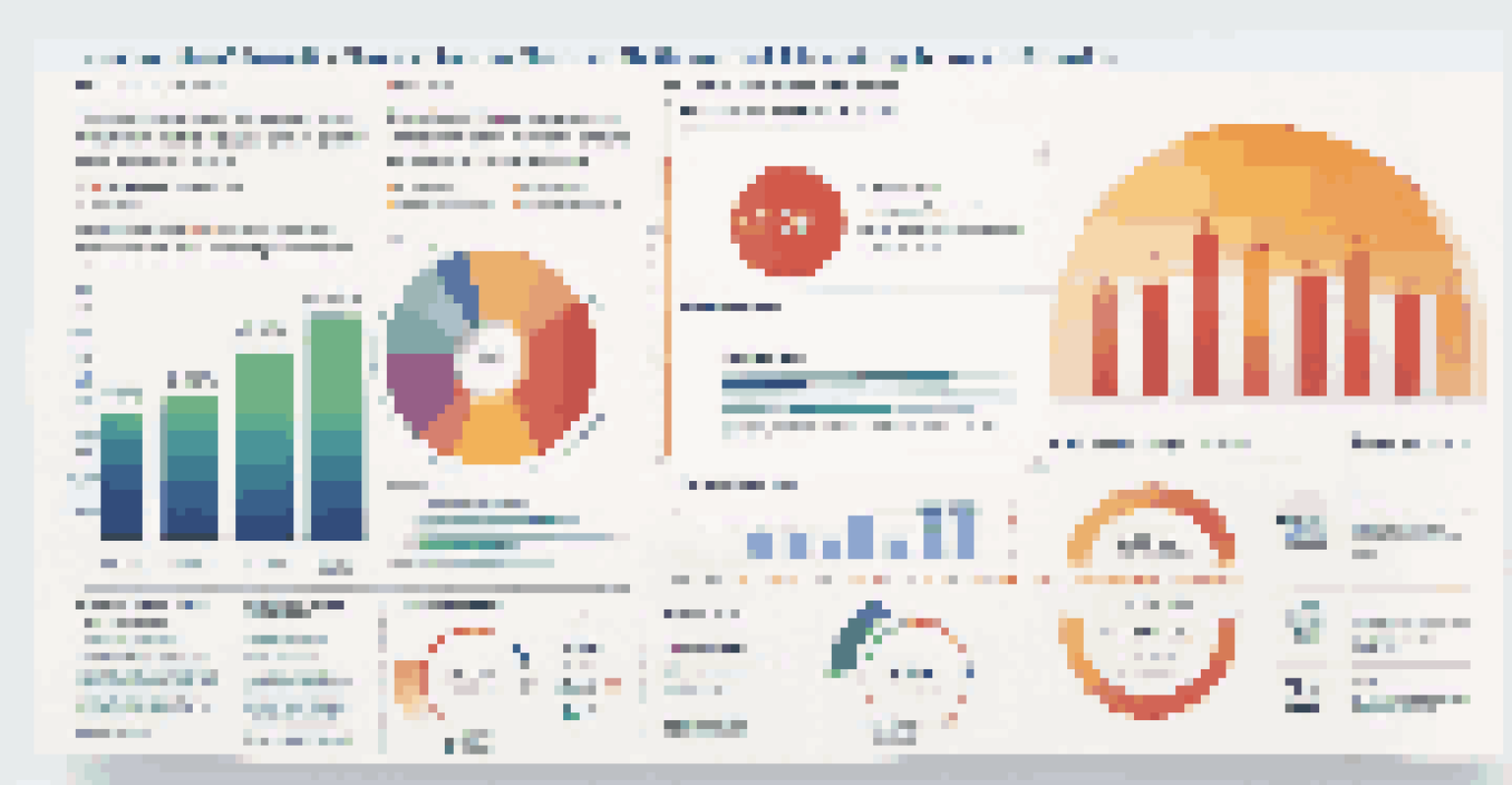 An infographic displaying key metrics on a resume with colorful charts and bold phrases.