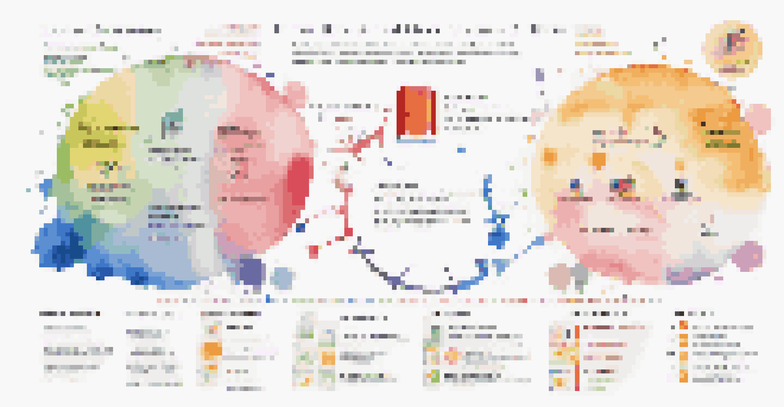 An infographic illustrating key components of a tailored resume with colorful sections and icons.