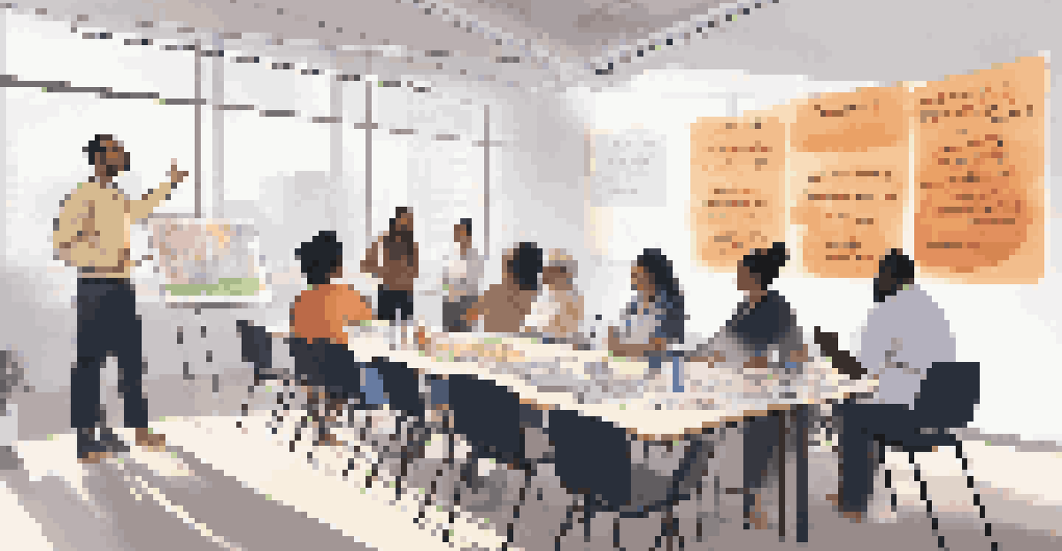 Mental health professionals from diverse backgrounds engaged in a training workshop focused on cultural competence.