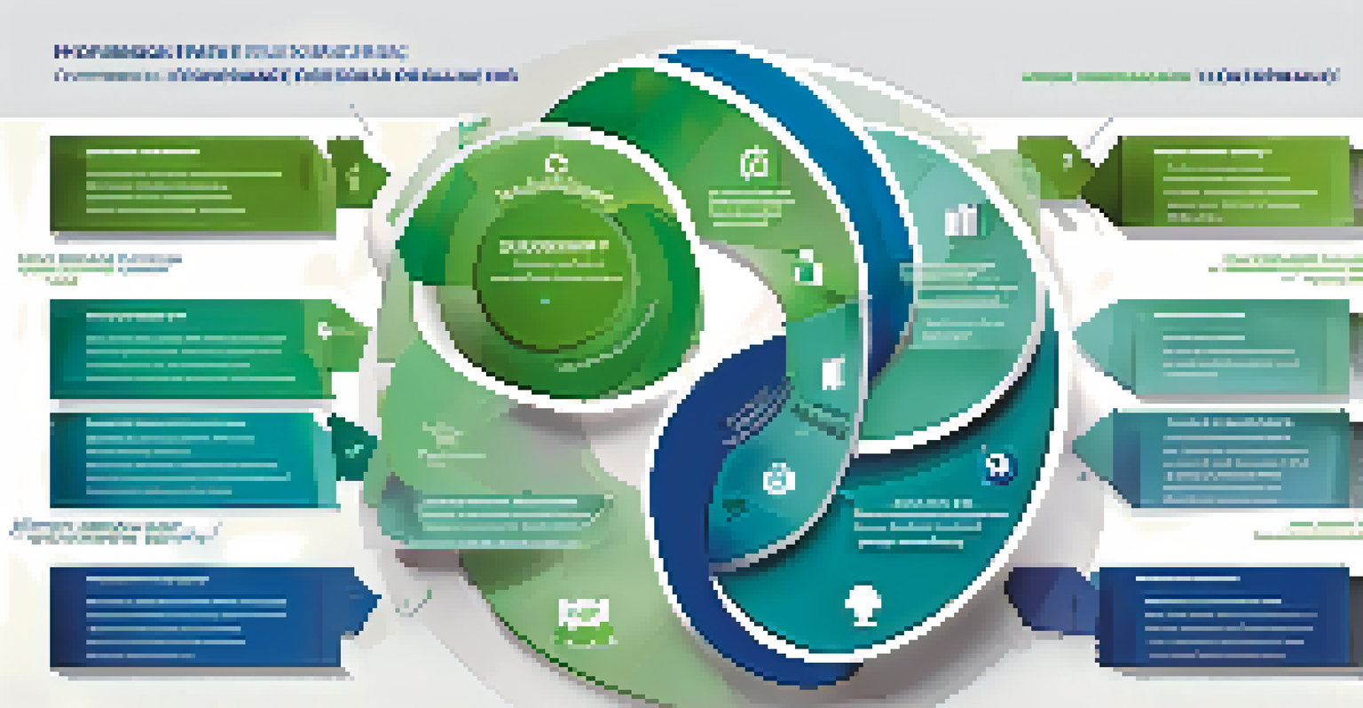 An infographic showing the key components of succession planning, including icons and a circular flow layout.