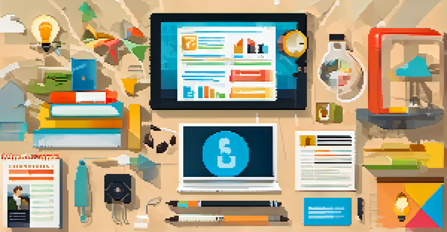 An infographic illustrating the components of building a personal brand in the gig economy, with icons and bright colors.
