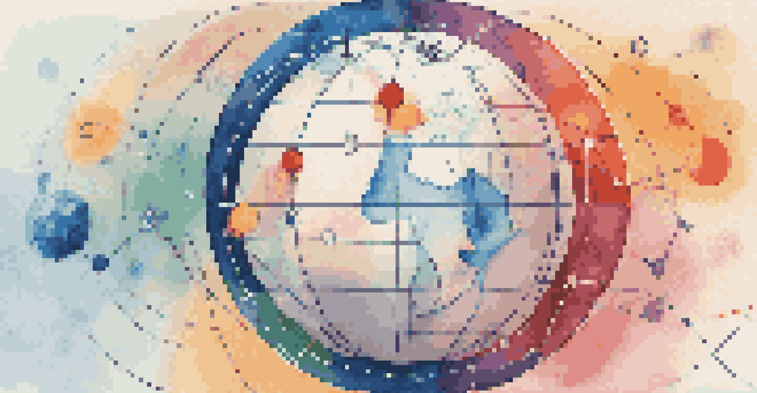 An artistic depiction of global remote work opportunities with a globe and interconnected lines.