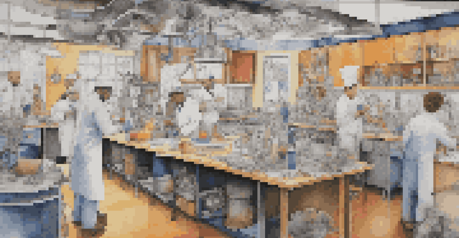 A colorful collage showing different professionals: a scientist in a lab, an architect at work, and a chef in a kitchen, highlighting various career paths.