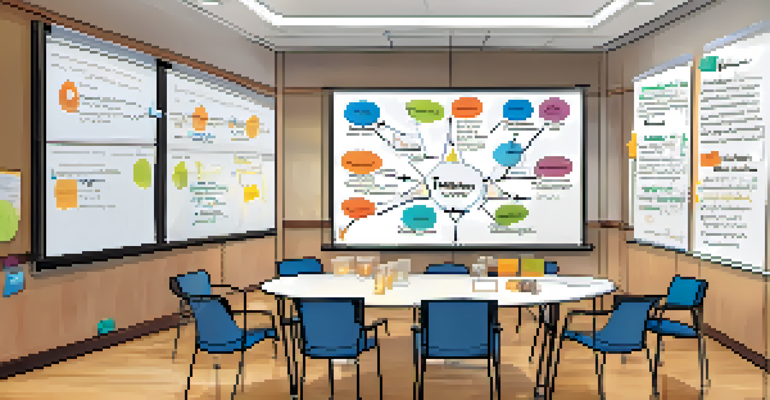 A whiteboard displaying the STAR method framework with colorful labels and diagrams in a cozy meeting room.