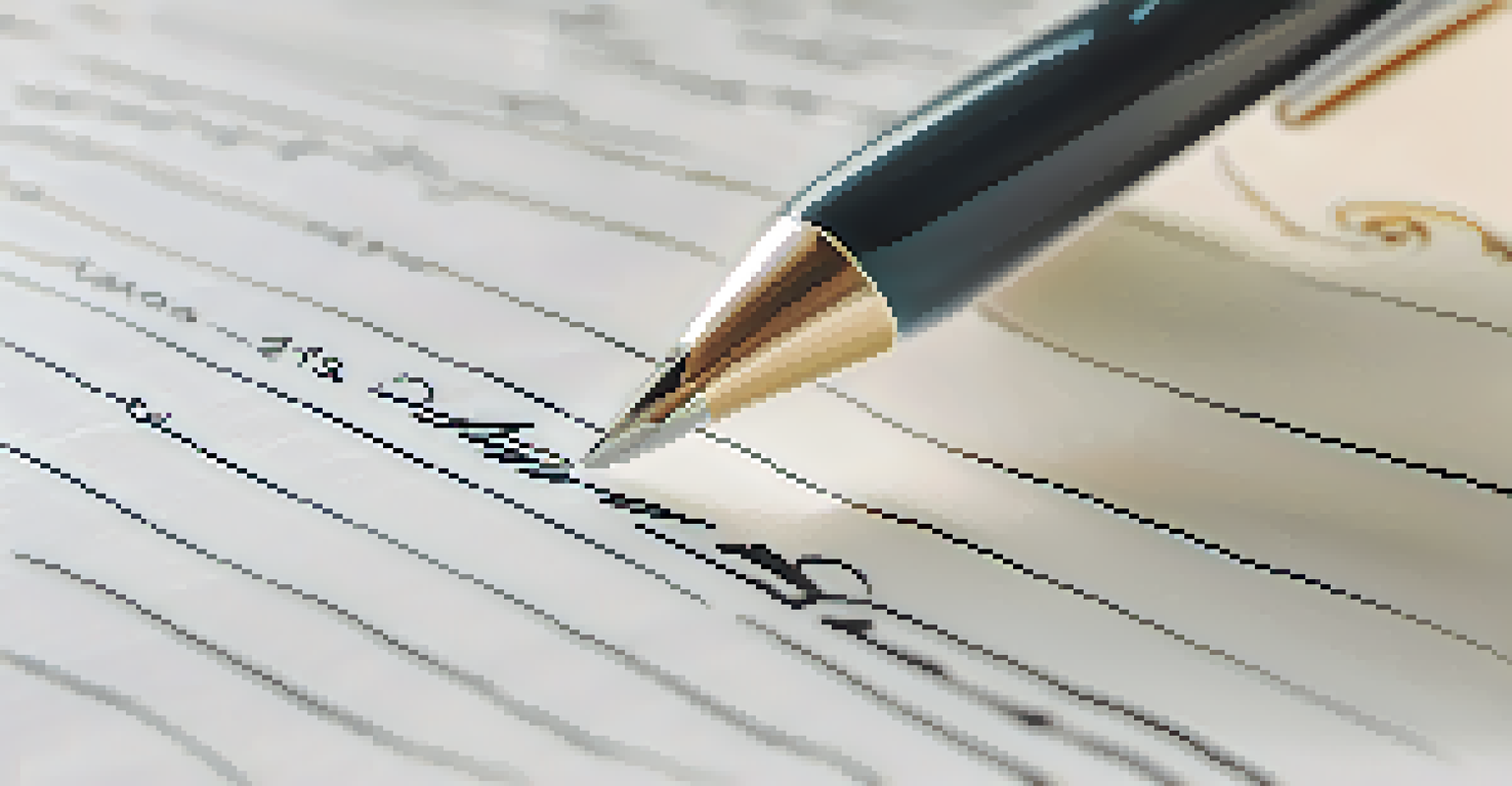 A close-up of a hand writing in a paper planner with time-block sections, using a fountain pen, illuminated by soft natural light.
