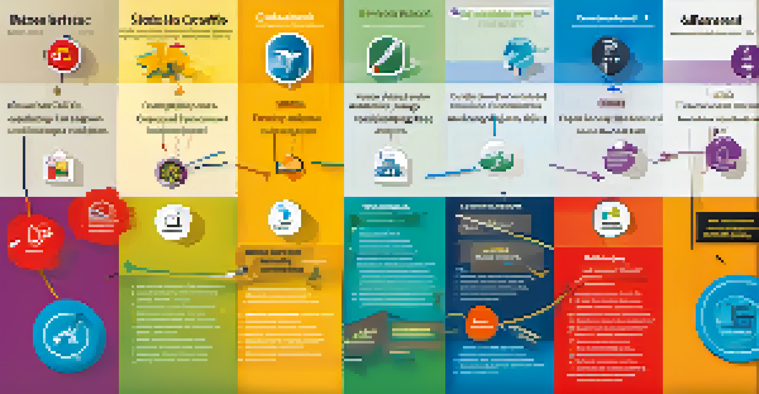 An infographic displaying different action verbs organized by skill sets, featuring colorful icons and a modern design.