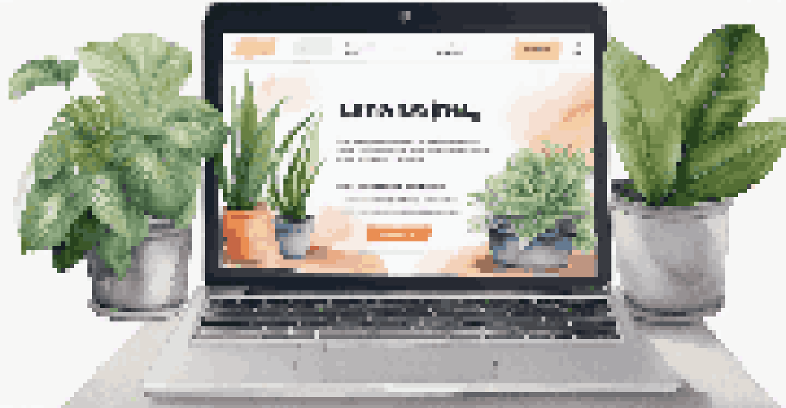 A laptop screen displaying an email marketing campaign with engaging layout and content in a modern workspace.
