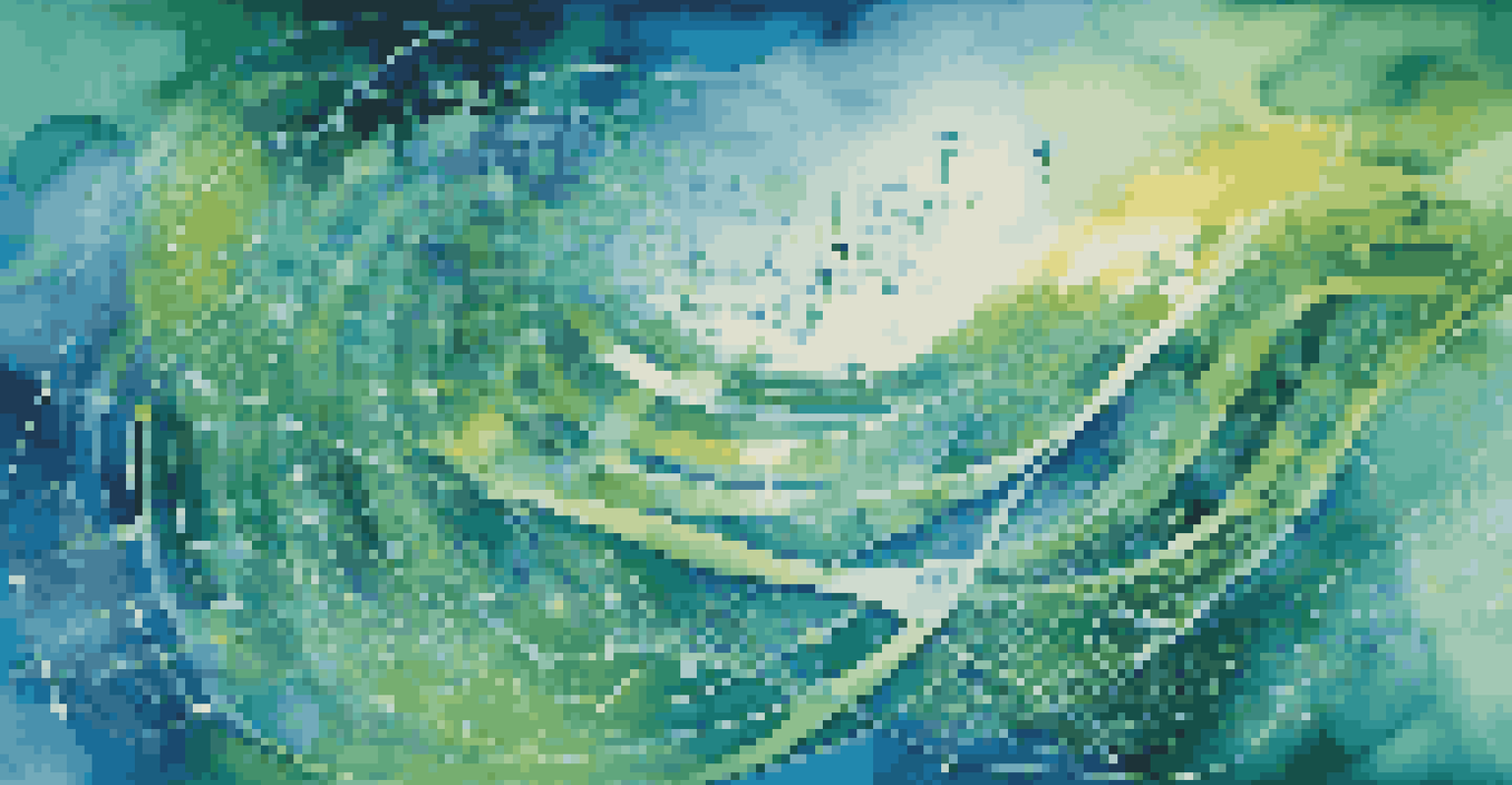 An abstract digital artwork representing bioinformatics, with flowing data streams and DNA structures in vibrant colors.
