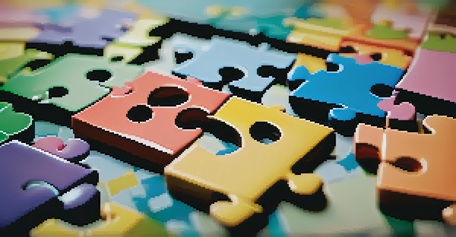 Close-up of a colorful puzzle being assembled, symbolizing the importance of diverse perspectives in teamwork.