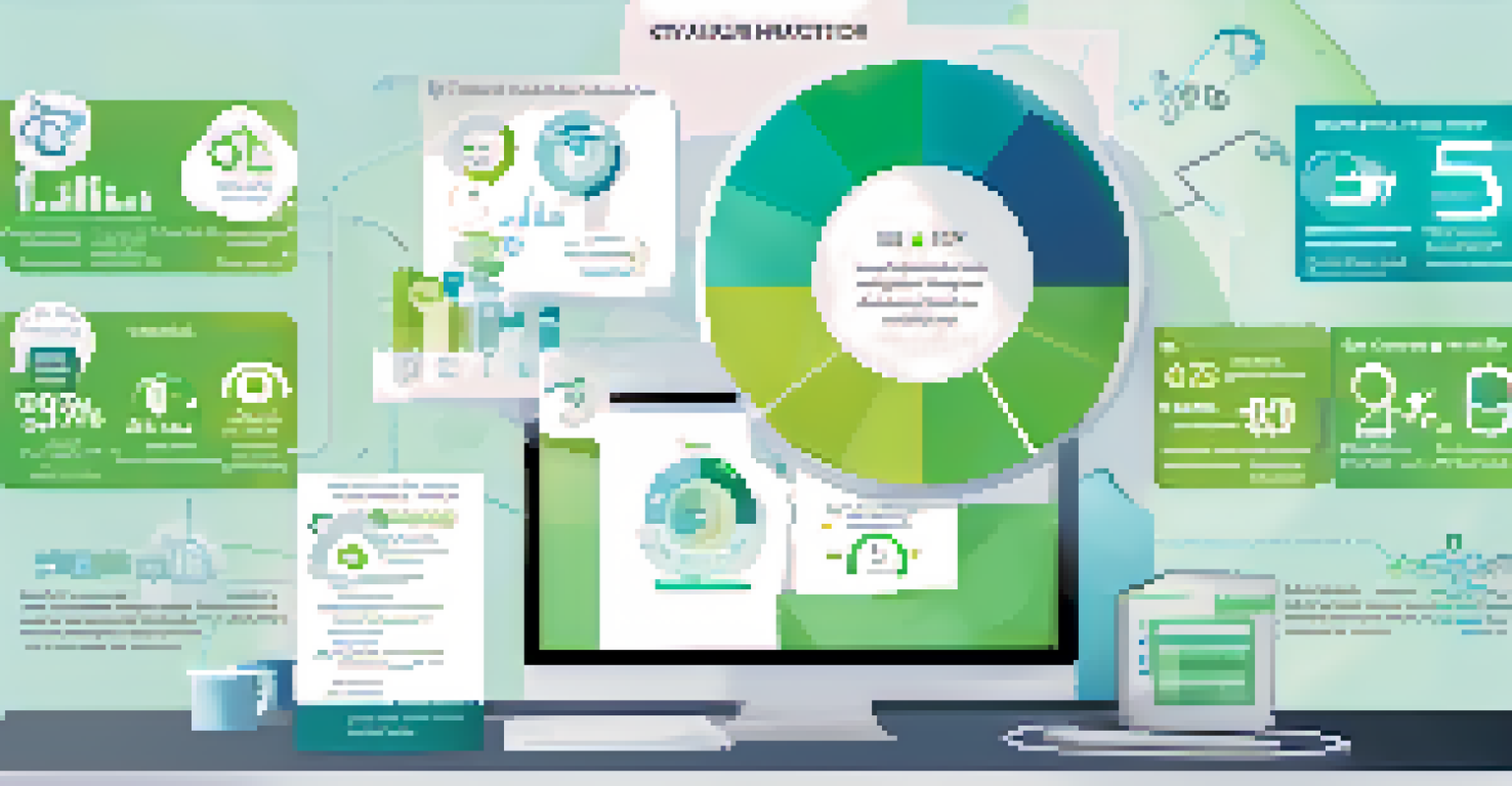 An infographic depicting key performance indicators for remote work, with icons and a clean design.