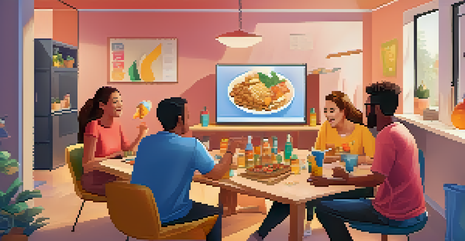Colleagues enjoying a virtual game night together from their homes.