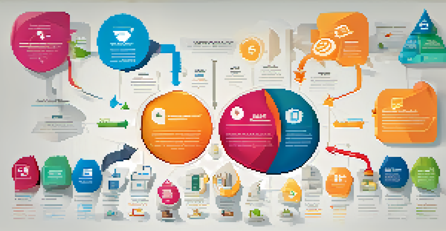 An infographic-style illustration showing core values of corporate culture with distinct icons and colors, set on a clean background.