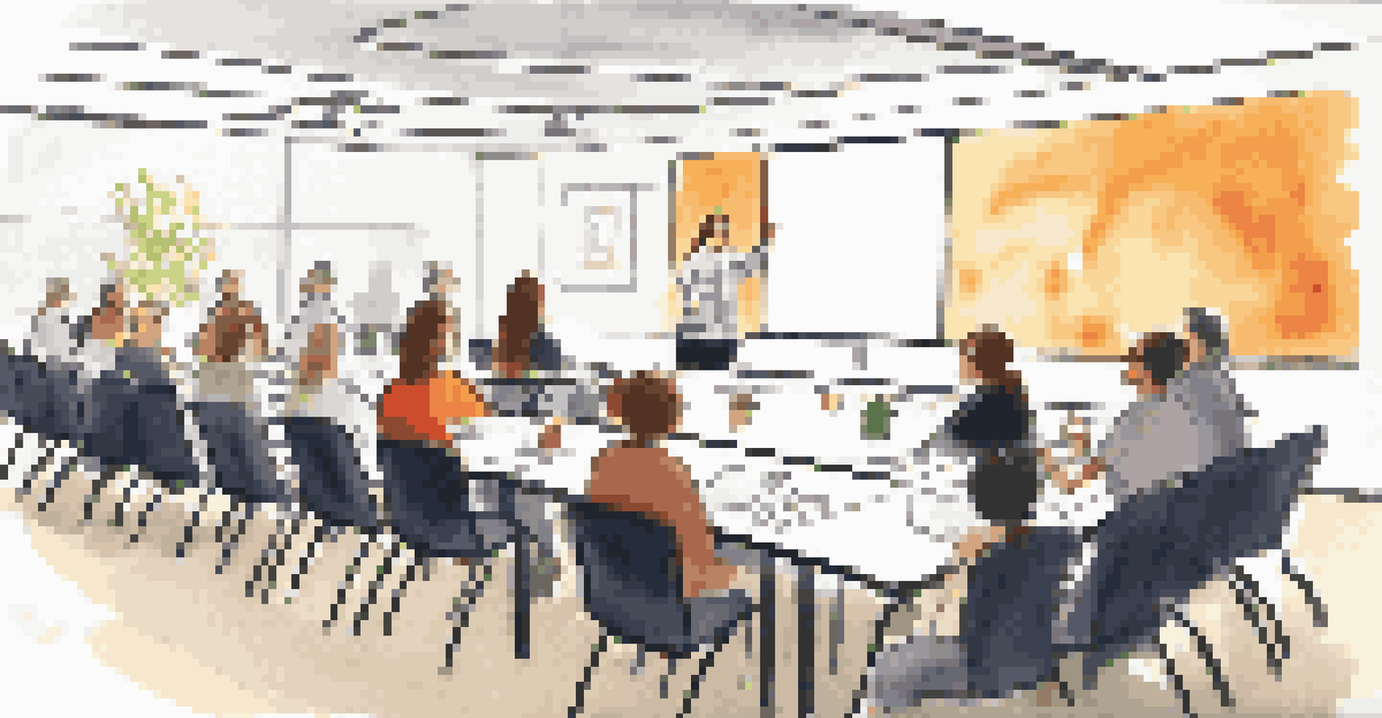 A training workshop focused on generational differences in a conference room.