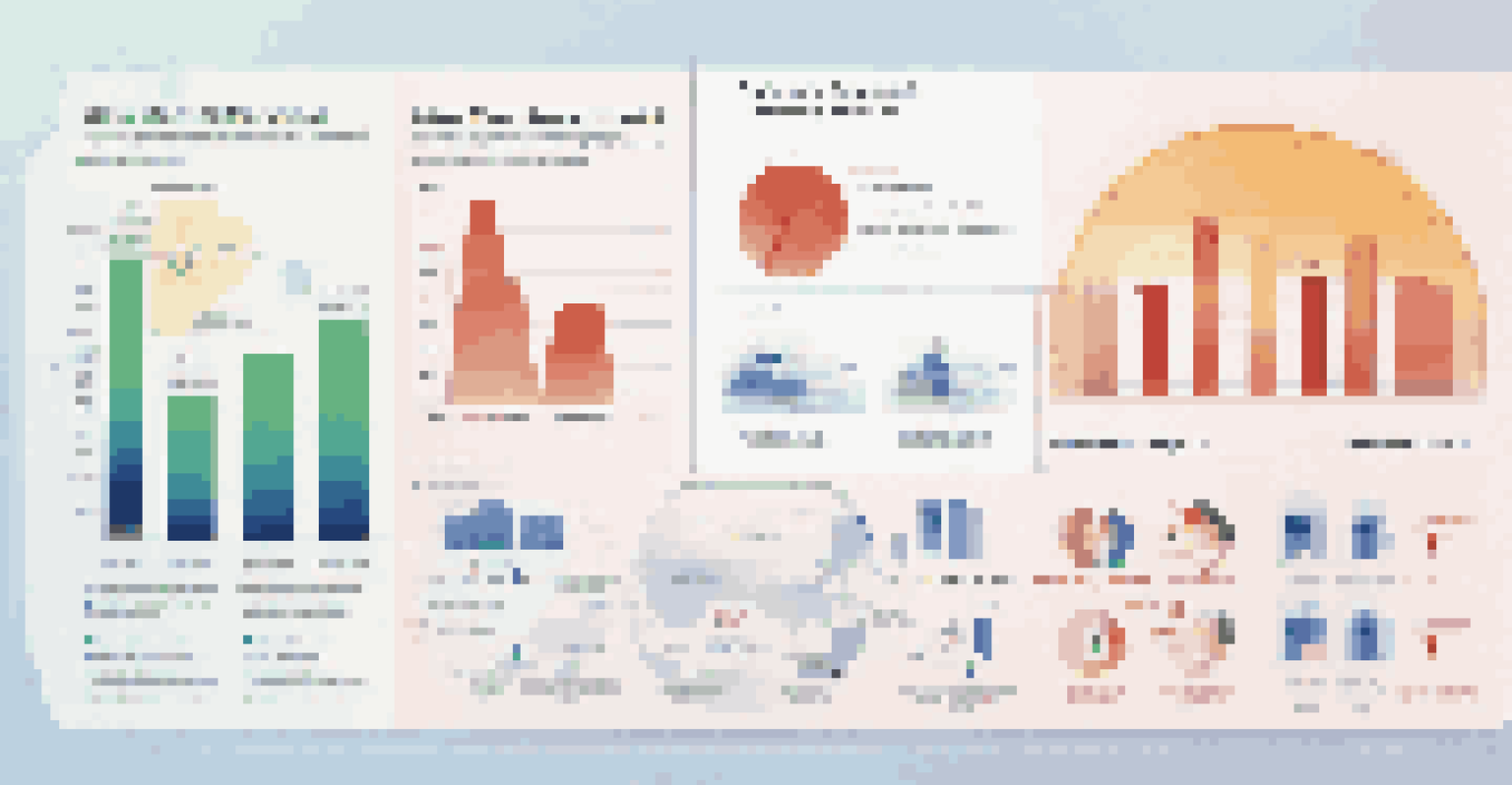An infographic displaying industry salary standards with colorful graphs and icons for various professions on a gradient background.