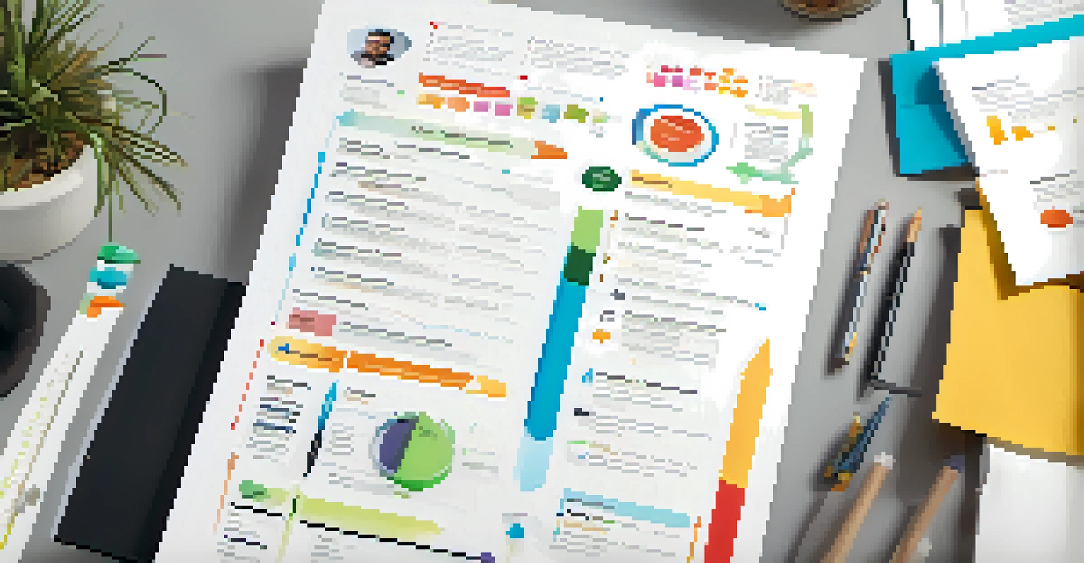 An infographic highlighting key elements of a standout resume.