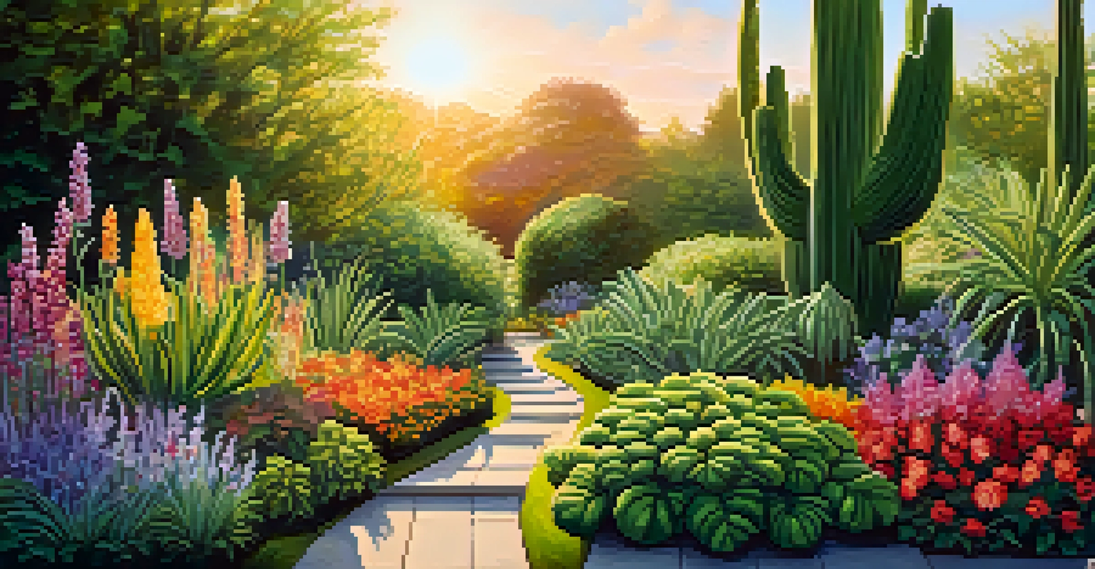 A flourishing garden with various plants growing together, symbolizing teamwork and individual contributions in a nurturing environment.