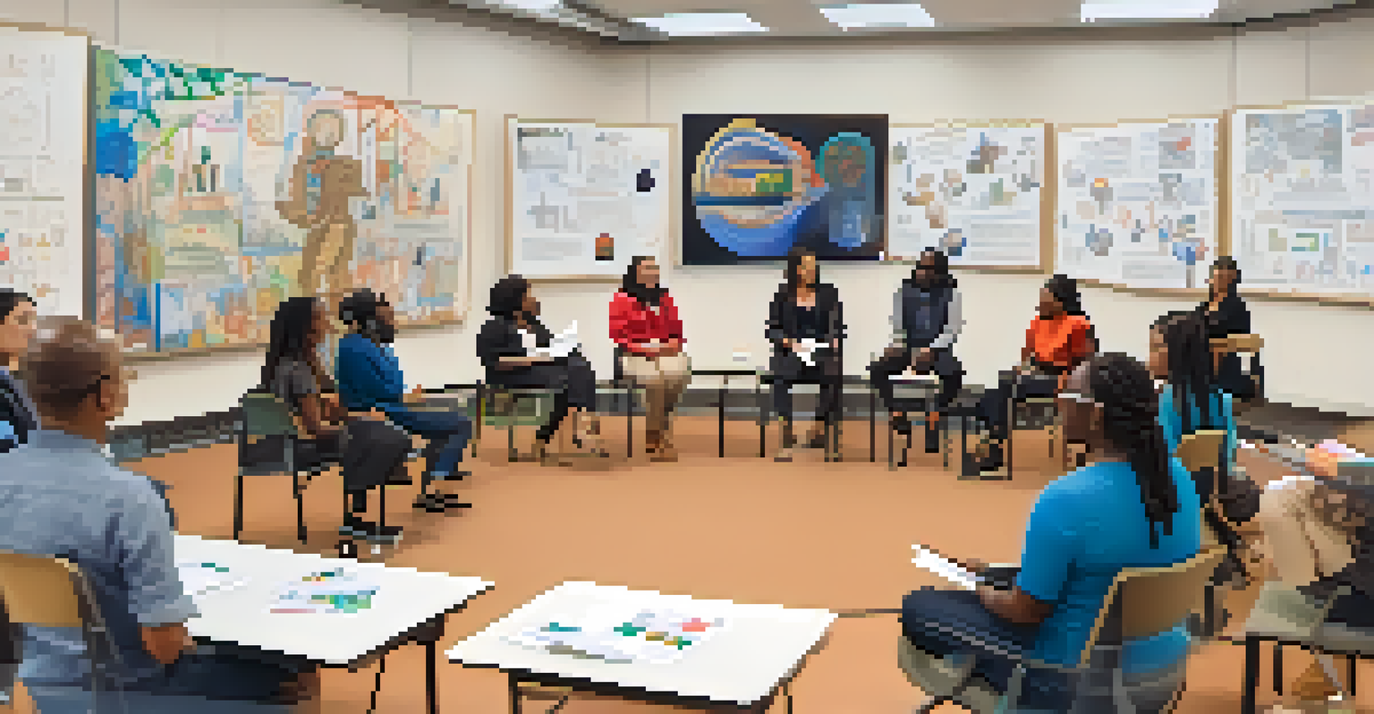 A facilitator leading a cultural competence training session with diverse participants in an engaging workshop setting.
