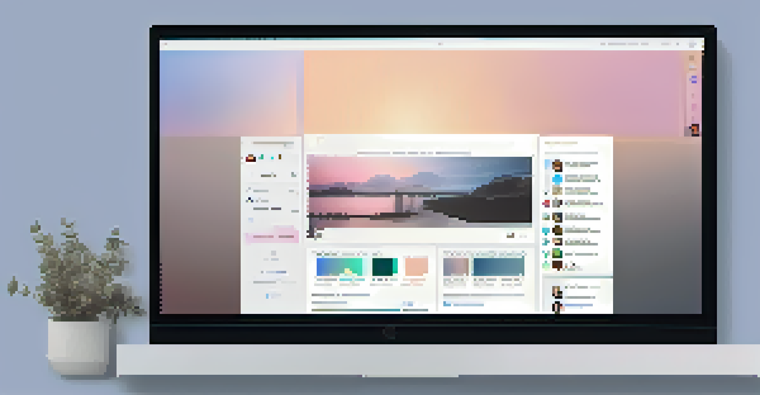 A computer screen displaying a well-designed social media profile with a professional photo and engaging content.