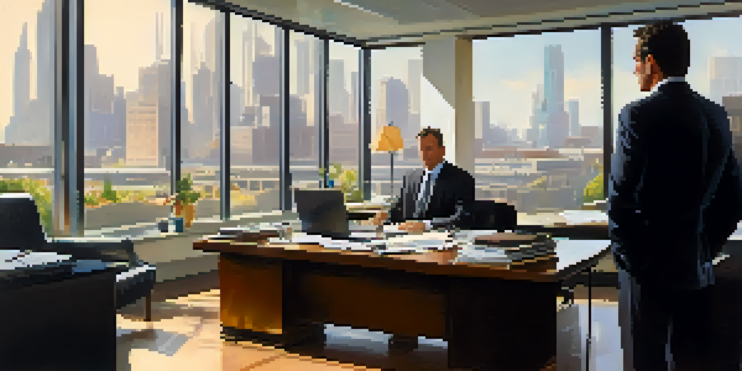 A confident individual negotiating salary with an employer in a well-lit modern office, showcasing a sense of professionalism and engagement.