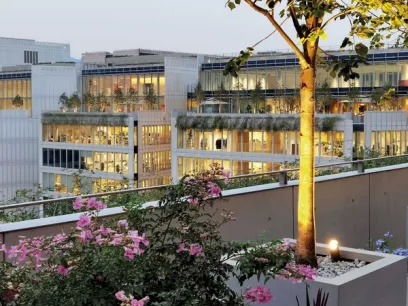 View of OōEli from roof gardens
