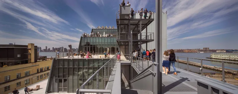 Terraces and balconies over the city at the Whitney Museum