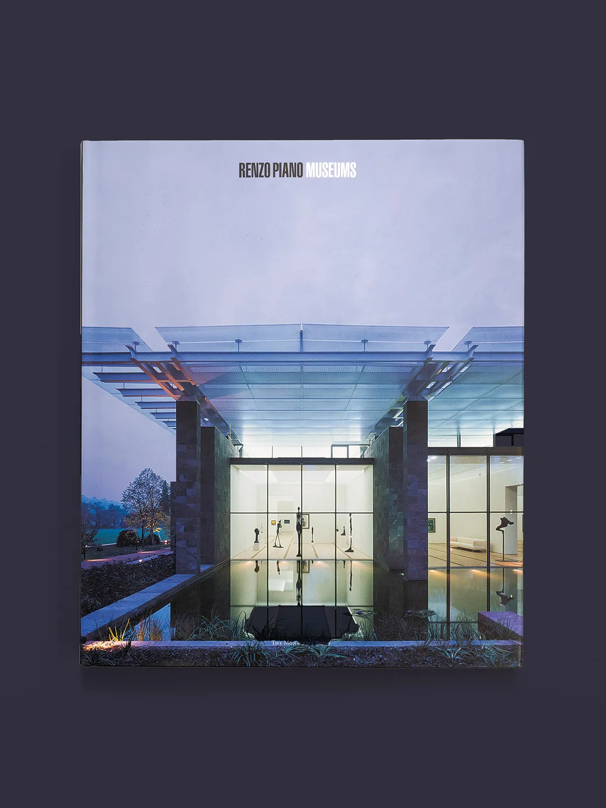 The cover of a book titled renzo piano museums