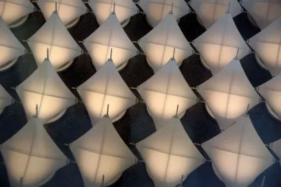 Exhibition space sun shades JNBY Art Gallery