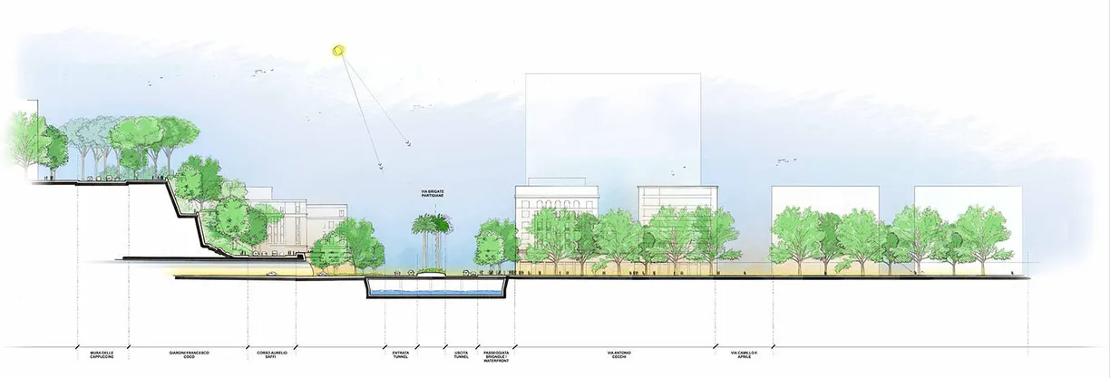 a black and white map of a city with a park in the middle of it .