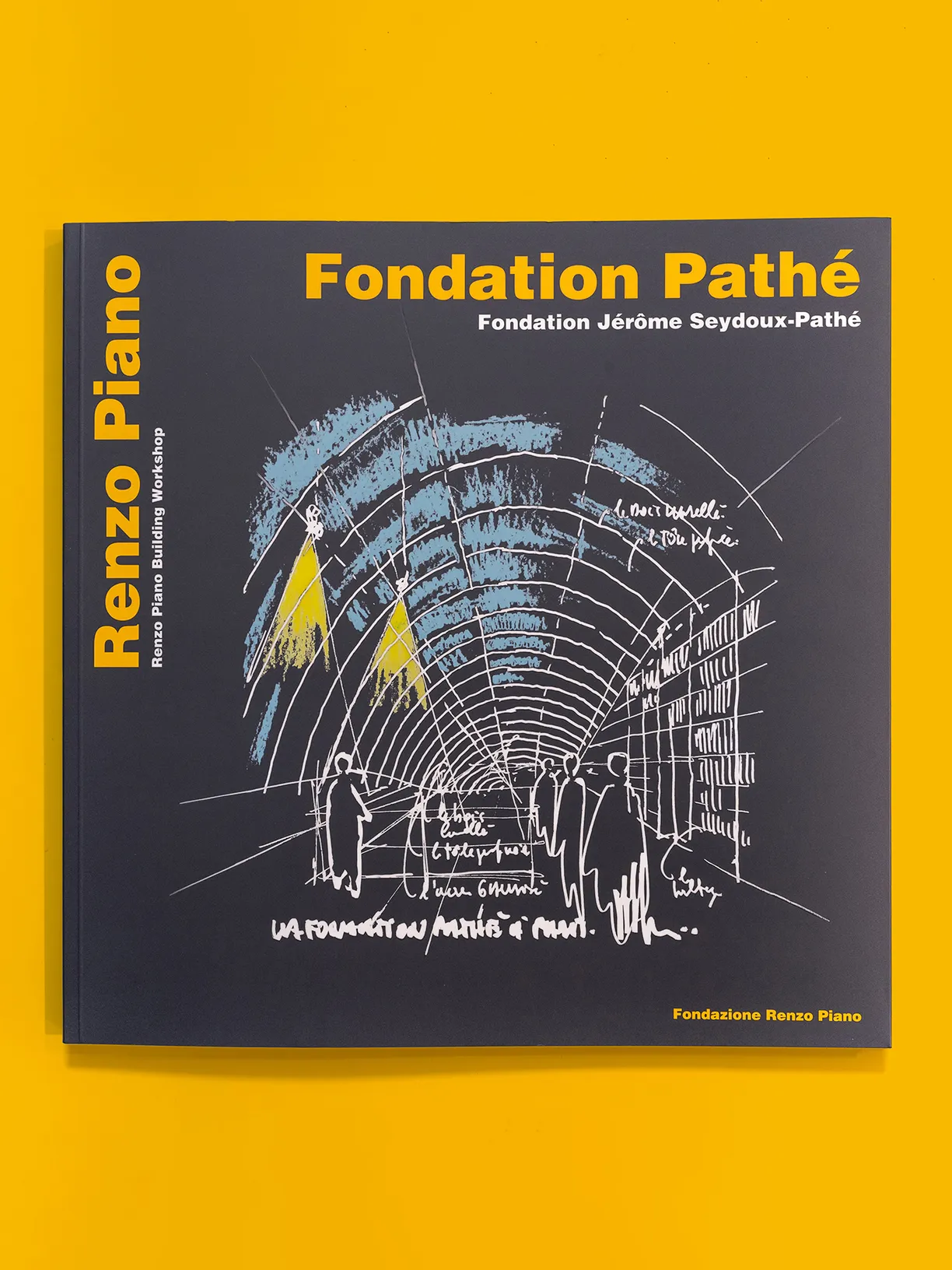 A book titled fondation pathe by renzo piano