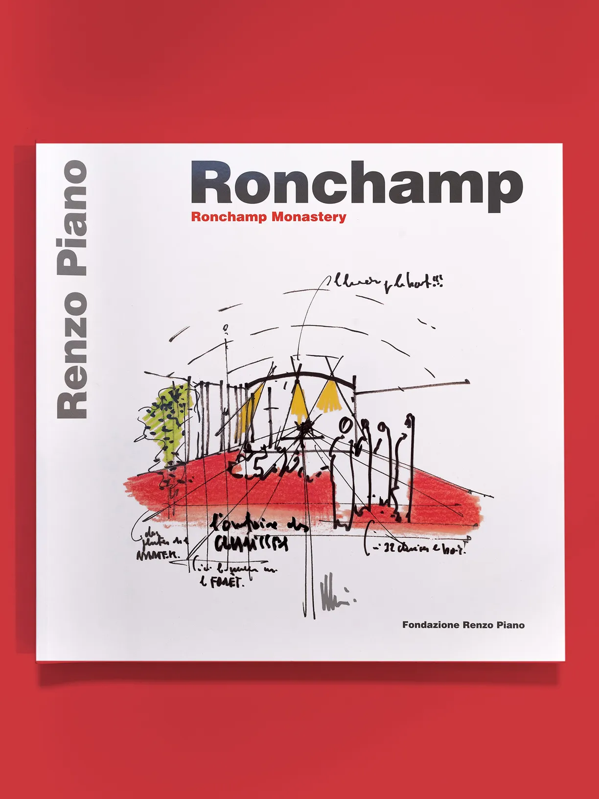 a book titled ronchamp monastery by renzo piano