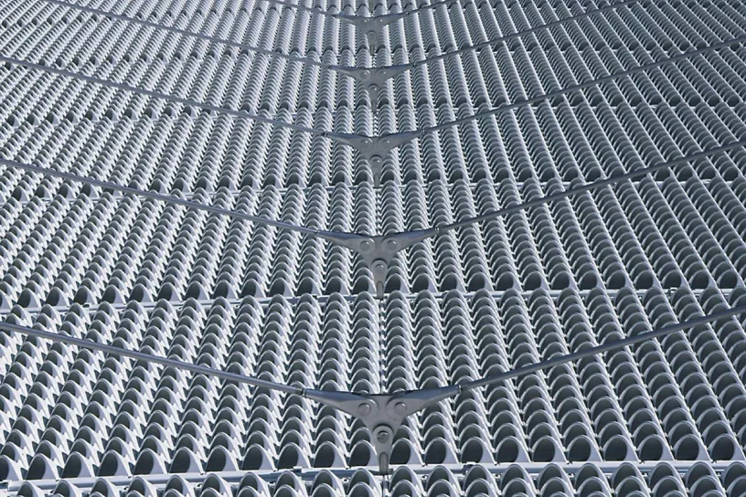 Detail of the roof system