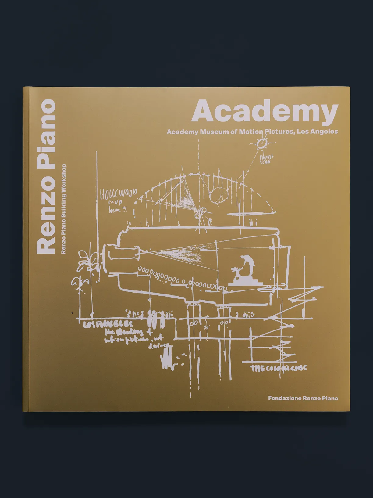 A book by renzo piano titled academy academy museum of motion pictures los angeles