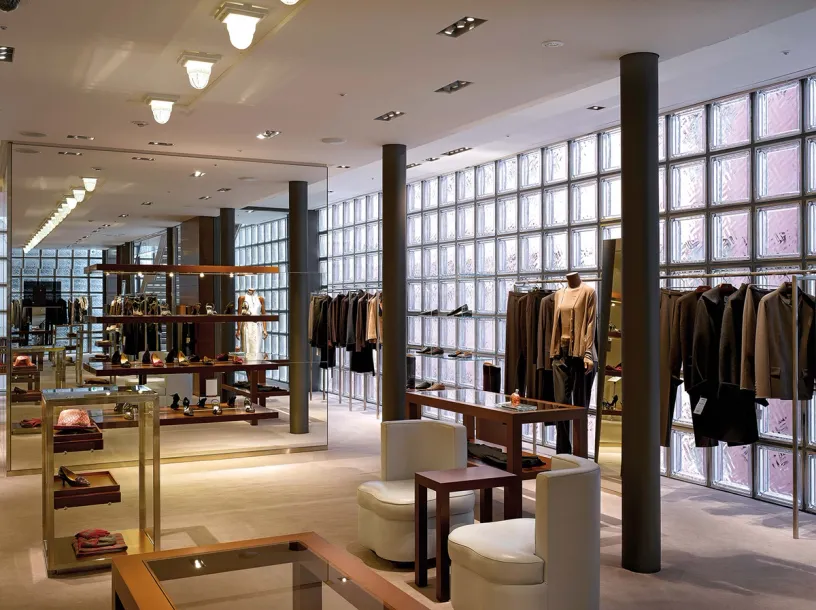 It is a very large store with a lot of clothes on display