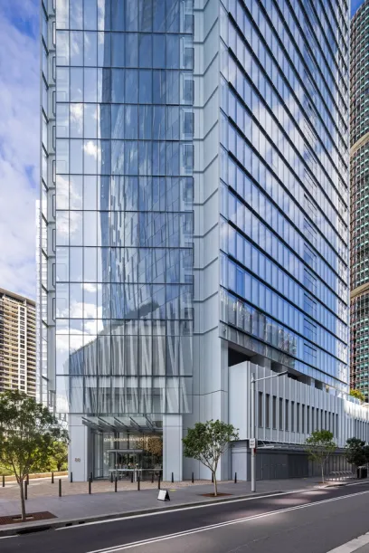 A very tall building with a lot of windows