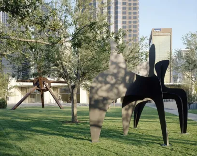 Nasher Sculpture garden in the heart of Dallas