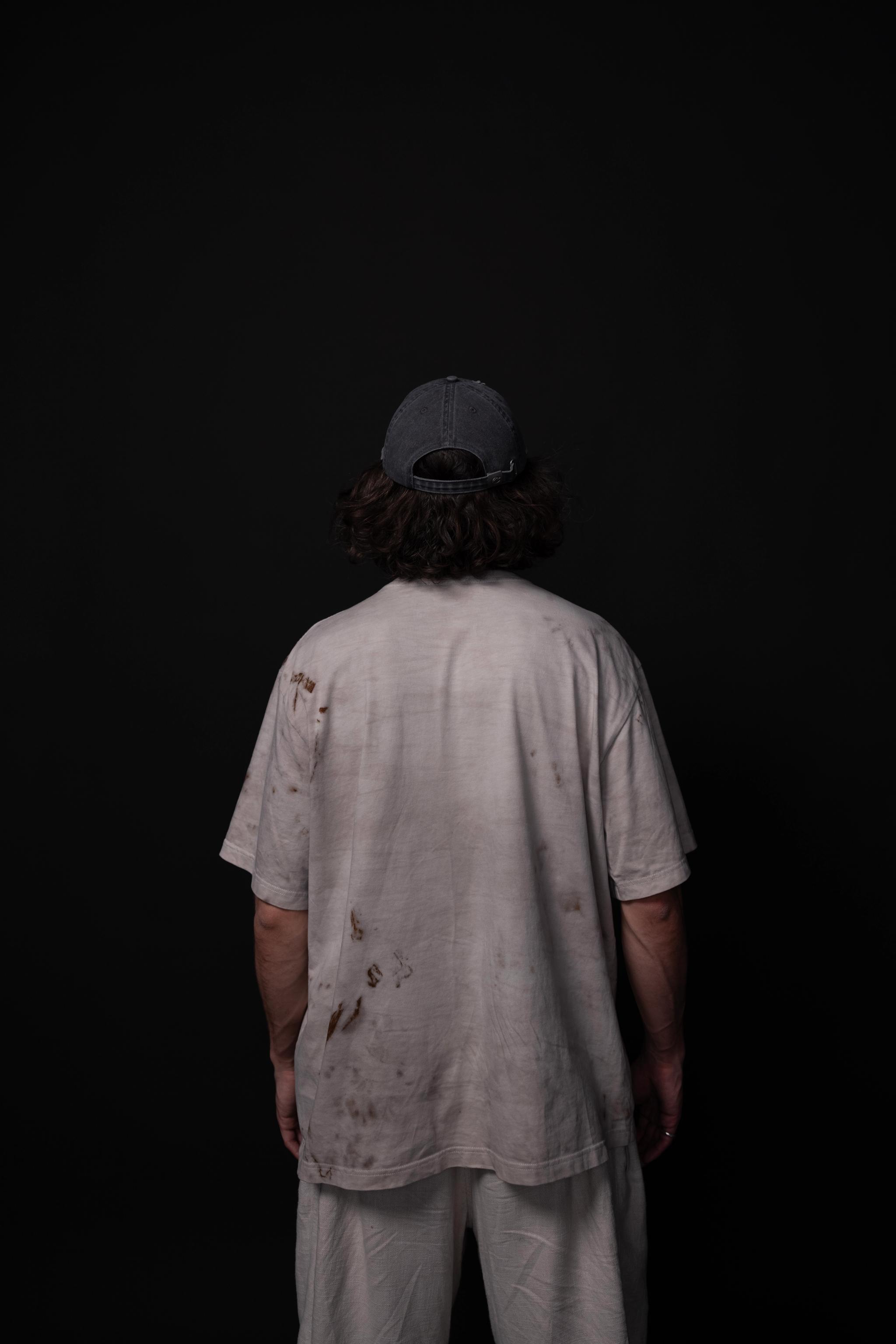 t-shirt with rust print - state of the island