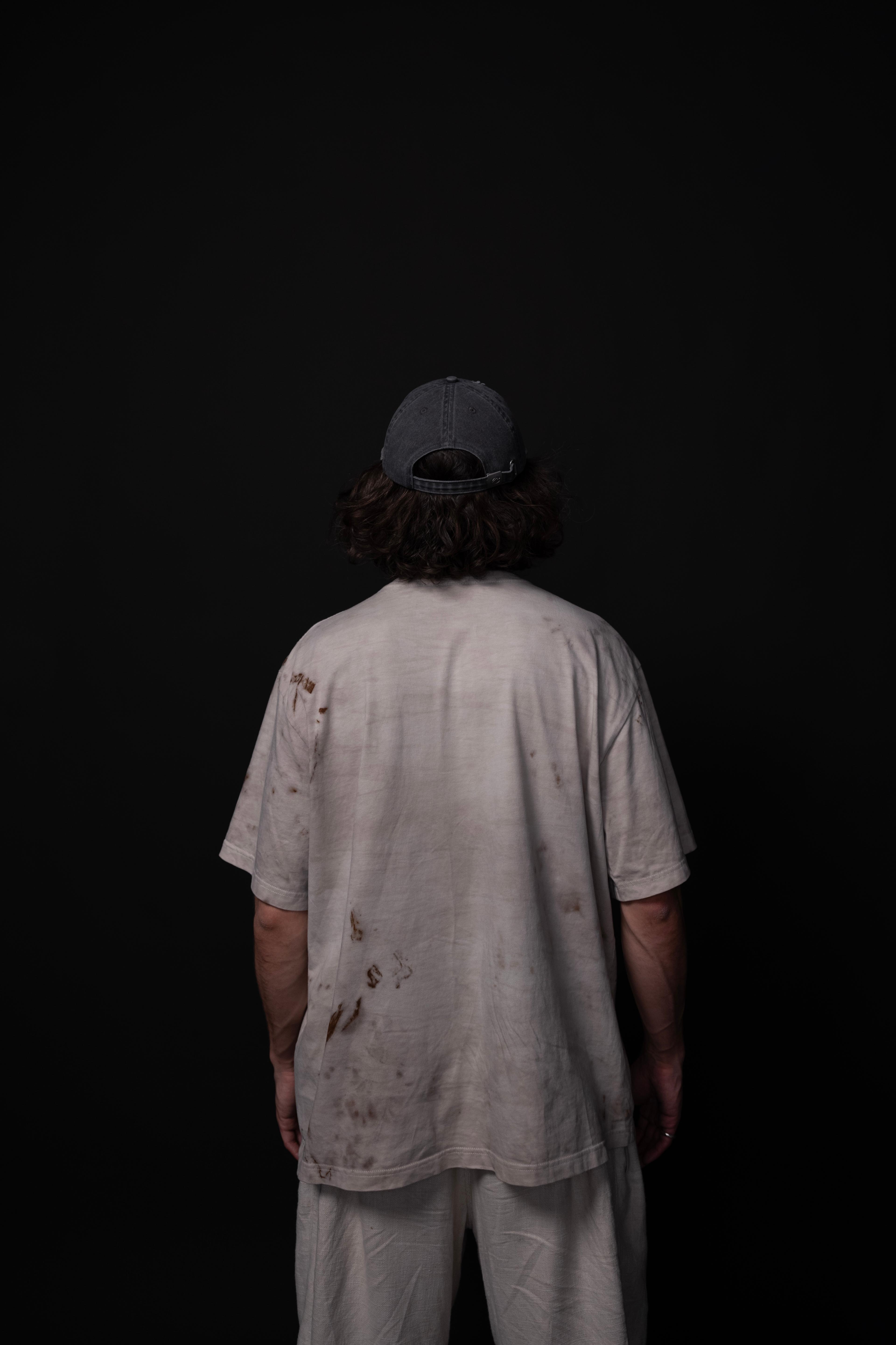 t-shirt with rust print - state of the island