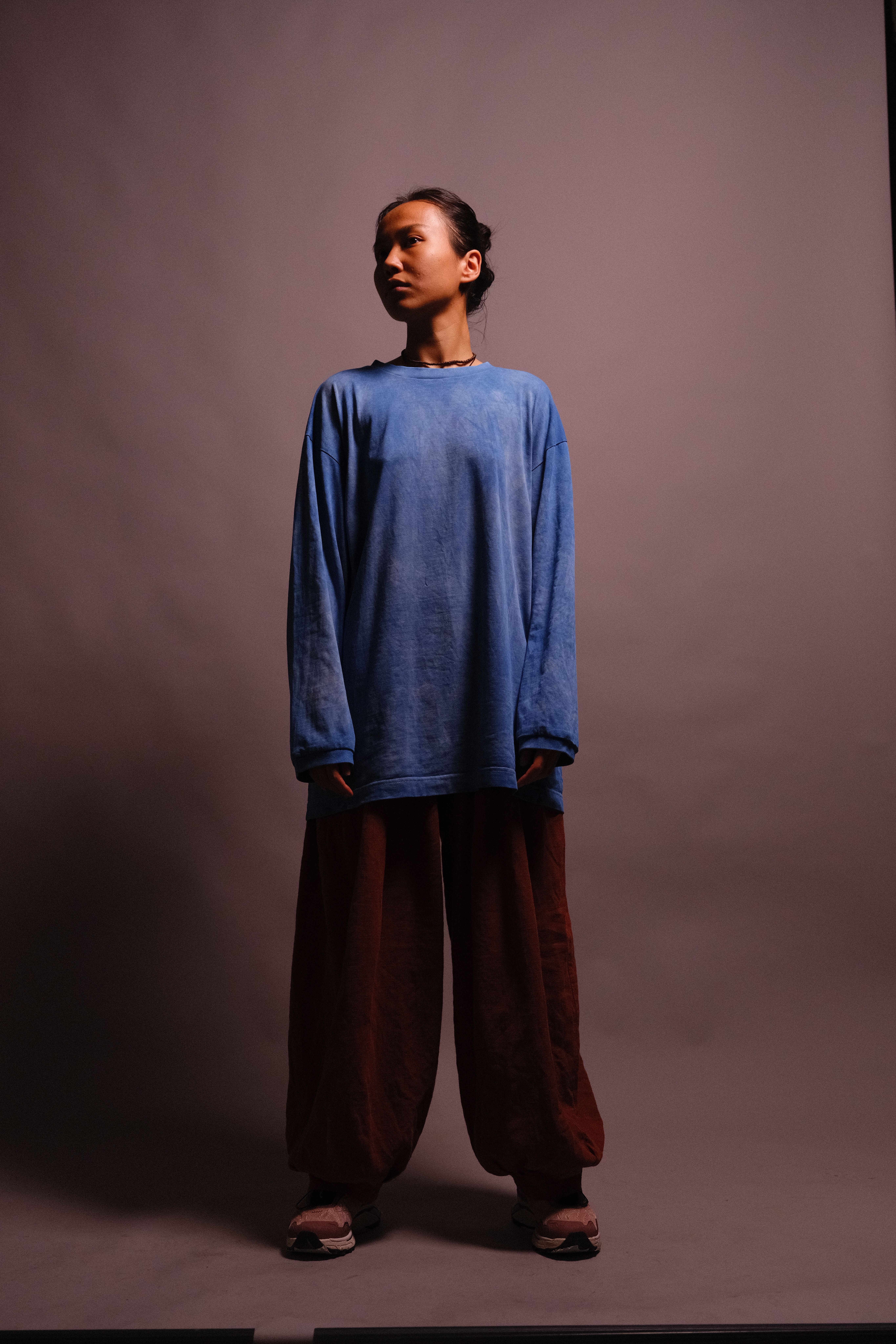 indigo-dyed long sleeve t-shirt - state of the island