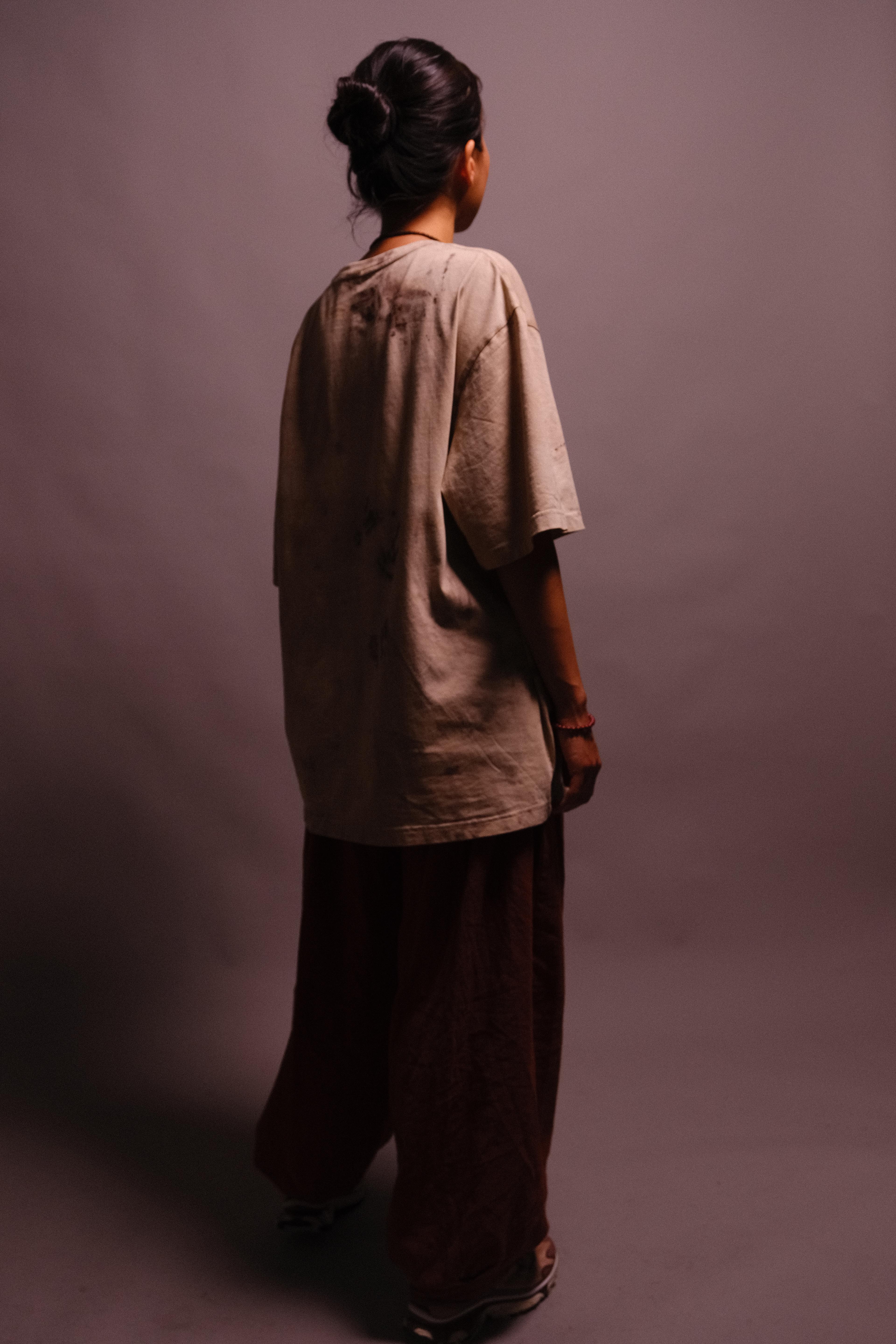 t-shirt with rust print - state of the island