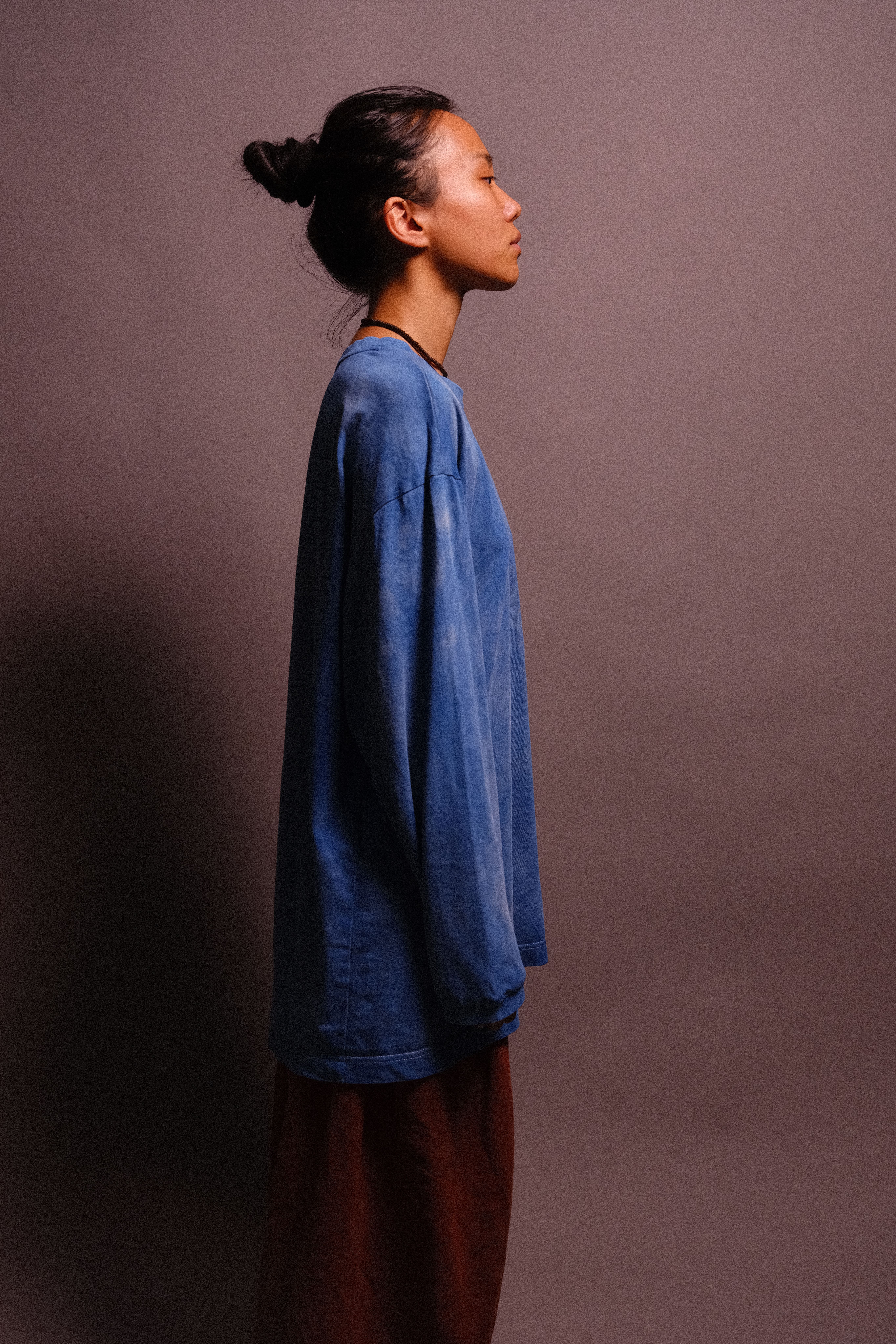 indigo-dyed long sleeve t-shirt - state of the island