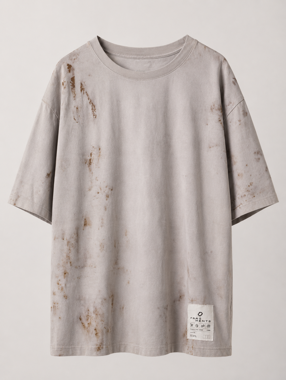 t-shirt with rust print - state of the island