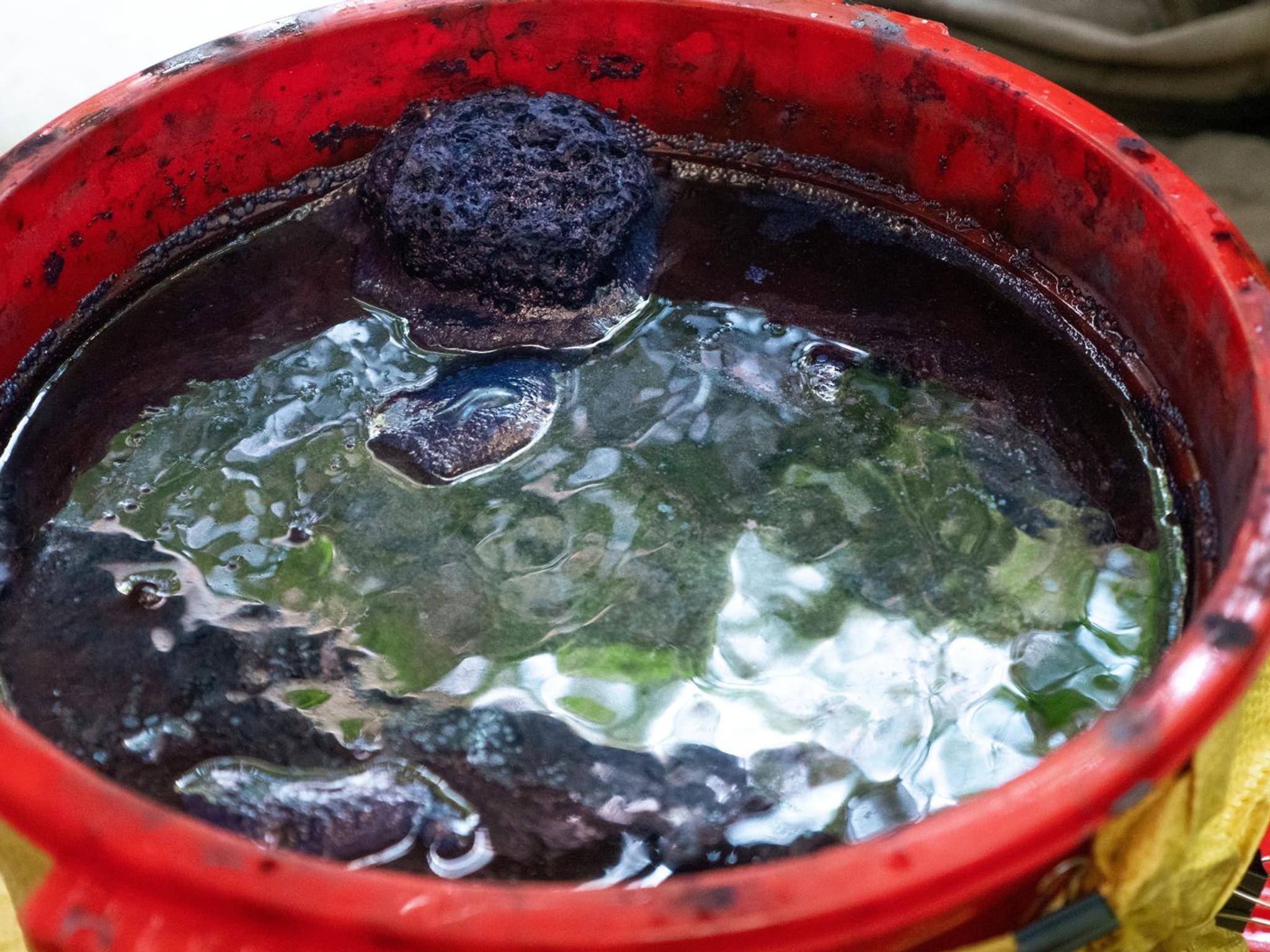 The vat before the first dip