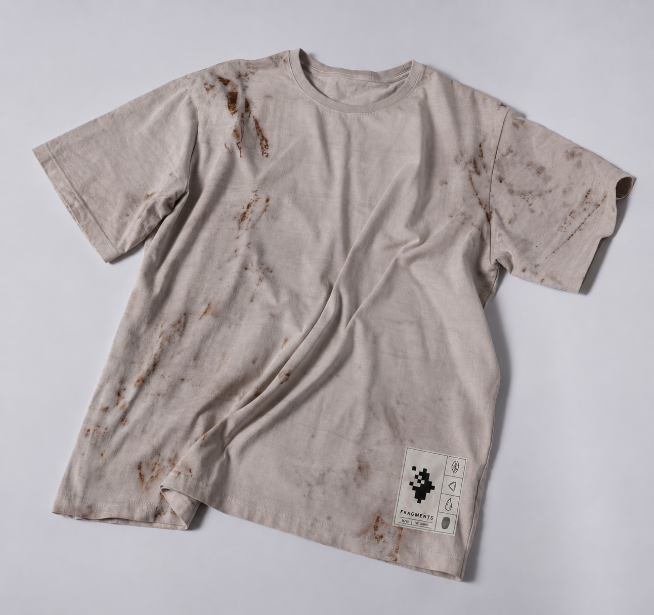 t-shirt with rust print - state of the island
